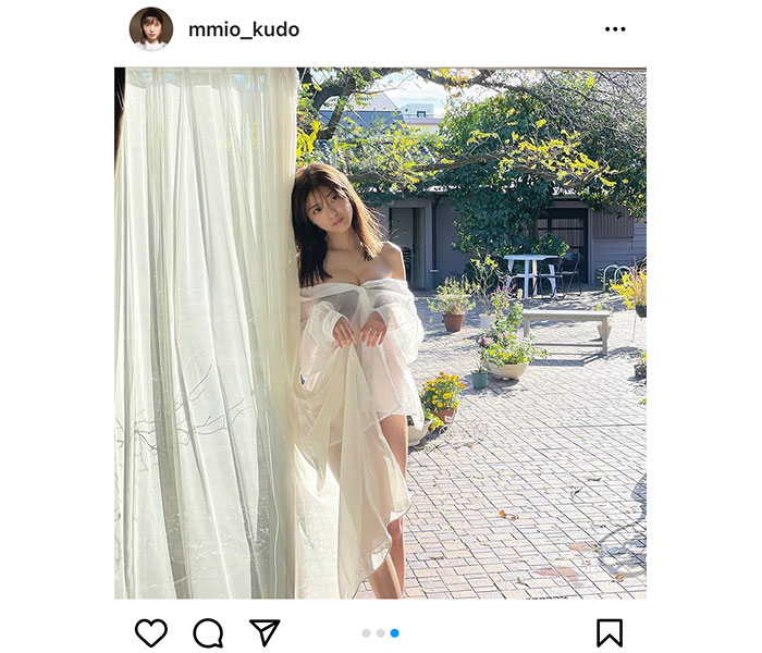 工藤美桜、透け感たっぷりのシースルーグラビアに釘付け！