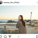川瀬莉子、まるでデート気分な夕陽ポートレートに魅了