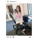 桃月なしこ、美脚際立つトレーニングウェア姿を披露「筋トレ頑張ってるのえらすぎる」