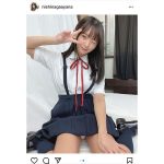 西永彩奈、確信犯的な制服パンチラショット！「頂きましたー」