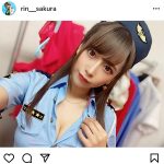 桜りん、胸元セクシーなポリスコスプレを披露！「逮捕されたい」