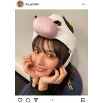 内田理央、牛の帽子で見上げる干支ショットに反響！