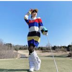 SKE48 山内鈴蘭、グリーンに映えるゴルフコーデをプロデュース！「映えてて可愛かっぁ！！！」