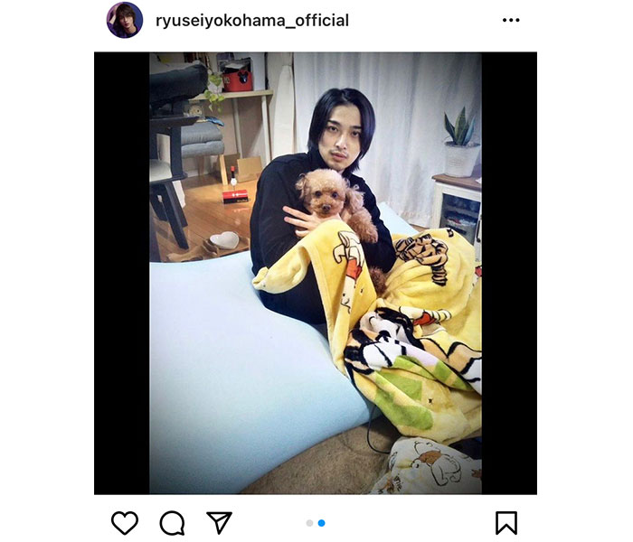 横浜流星、愛犬との“あけおめ”投稿に歓喜の声！「素敵なお写真ありがとう」