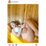 天木じゅん、裏もも見せつけたサウナグラビアを披露！「たまらん！」