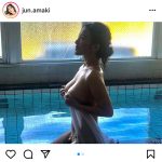 天木じゅん、シルエットで魅せるHカップの美乳ラインで悩殺！