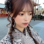 elsy 新井椎夏、レトロな着物姿で大人の微笑みポートレート