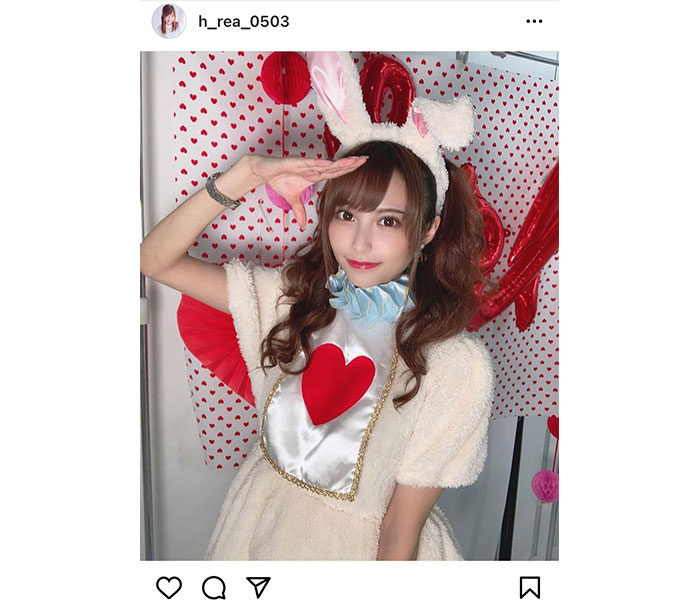 花咲れあ、可愛すぎるウサギコスプレに反響！「笑顔で元気もらった」