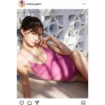橋本萌花、水着と影で魅せる美肌ポートレート