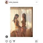 池本しおり、舞子と魅せる桃尻バックショット！「体のラインが魅力的」