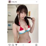 伊織もえ、「ツインテールの日」にツインテールビキニで初表紙！＜漫画アクション＞