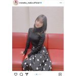 Juice=Juice 稲場愛香、黒ニット姿で躍動感ある姿を披露「ポーズがれいちゃんっぽい」