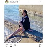 菊地姫奈、波に寄せた眩しすぎる美脚を披露！「素晴らしい写真をありがとー」