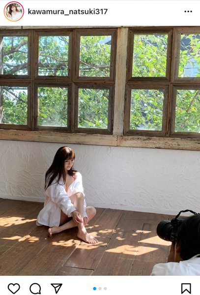 川村那月、しなやかなヘルシーボディ＆美脚で魅せたオフショット！