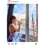 九条ねぎ、虹にはしゃぐ撮影中オフショット公開！「ドキドキなシチュエーション」