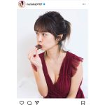 菜乃花、口元にチョコレートを添えた写真で悩殺！