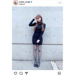 AKB48 大盛真歩、黒ミニワンピースで魅せる美脚に歓喜！「最高の大人コーデだ！」