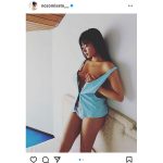 佐藤望美、横乳のぞく手ブラショット公開！