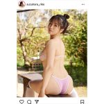 鈴原りこ、圧巻のバックショットで魅せる桃尻に釘付け！