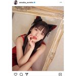 上坂すみれ、「猫の日」に“毛深い”ネコ耳ショットを公開！