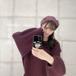 NMB48 梅山恋和、もち肌際立つベレー帽コーデを紹介！