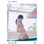 えなこ、魅力的なヒップラインで魅せるバックショット！「日本の天使だわ」