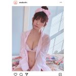 えなこ、ふんわり美乳をチラ見せし「春のえなこ祭り」を告知