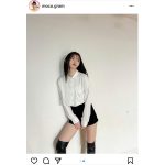 橋本萌花、ショートパンツで美脚チラ見せ「ダンスしたよ」