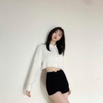 橋本萌花、ショートパンツで美脚チラ見せ「ダンスしたよ」