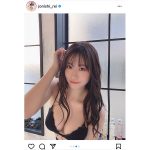 NMB48 上西怜、黒水着で魅せる“大人れーちゃん”ショットに歓喜の声！「綺麗だよ」「とても美しい」