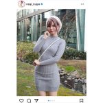 九条ねぎ、私服のニットワンピースでむちむち美ボディ披露！「めちゃドキドキします」
