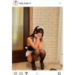 九条ねぎ、抜群プロポーションで魅せるメイドコスプレに反響！「脚なげぇ〜」「立ち姿が素敵です」