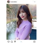 桃衣香帆の大人可愛いニットコーデに反響！「ムチムチ、可愛い」