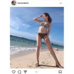 桃衣香帆、ビキニ姿でヘルシー美ボディ＆美脚披露！