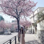 SKE48 野村実代「ずっと好きでいてね」、桜並木と共に春コーデを披露