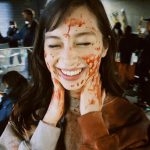 中条あやみ、「君と世界が終わる日に」撮影中の血塗れショット公開「season2楽しんで頂けてますか？？」
