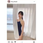 大槻りこ、ポニーテール×スクール水着で魅せる青春ショット！