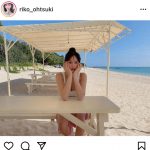 大槻りこ、お団子ヘアが可愛い健康美ボディに釘付け！「笑顔が素敵です」