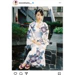 佐藤望美、夏が恋しくなる浴衣姿を披露「夏まだかなぁ」