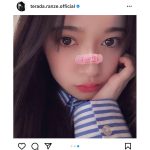 乃木坂46 寺田蘭世、「I LOVE U」の絆創膏がおしゃれな至近距離ショット公開！