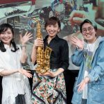 生配信ライブin日本橋アゴラカフェを終えたサックスプレイヤー中村有里、クリエイター菅生健人、MC池永亜美からコメントが到着