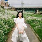 AKB48 福岡聖菜、父撮影の絵画のような白ワンピースショットで魅了