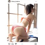 葉月つばさ、美尻ラインに釘付けなバックショット大公開！