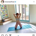 日野麻衣、トレーニングウェア姿で見事な腹筋割れを披露！