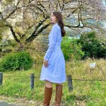 黒田真友香、ロングブーツの着まわしコーデを披露！「何に合わせてもバッチリハマります」