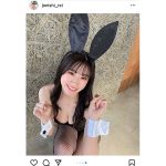 NMB48 上西怜、バニーガールや赤ビキニで魅せる抜群プロポーション