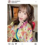 #ババババンビ 岸みゆ、華やかなよさこい衣装に釘付け！「可愛すぎる」「とてもお似合いだよ」
