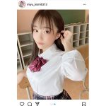 #ババババンビ 岸みゆ、透明感がすごい制服姿に絶賛の声「一緒に学生したい！」