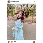 京佳、爽やかブルーコーデでチラリな美バスト「やっぱり京佳ちゃん好き」