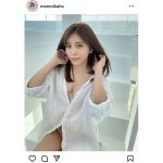 桃衣香帆、美肌チラ見せな透けシャツセクシー